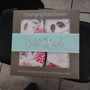 Changing Pad Covers - Pink and Gray